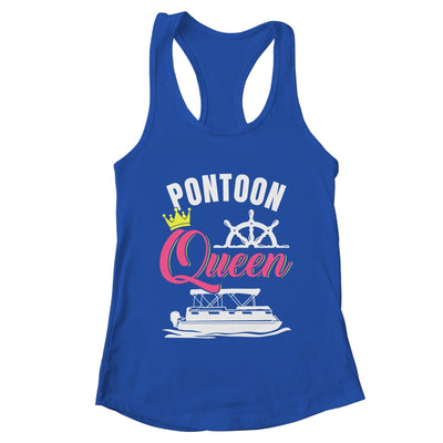 Pontoon Queen For Women Funny Pontoon Boat Pontooning Party Shirt & Tank Top | teecentury