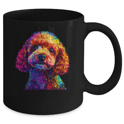 Poodle Dog Colorful Face Dog Lover Men Women Mug | teecentury