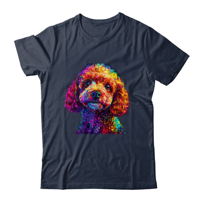 Poodle Dog Colorful Face Dog Lover Men Women Shirt & Tank Top | teecentury