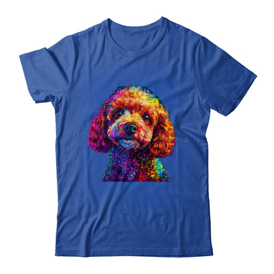 Poodle Dog Colorful Face Dog Lover Men Women Shirt & Tank Top | teecentury