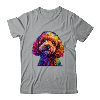 Poodle Dog Colorful Face Dog Lover Men Women Shirt & Tank Top | teecentury
