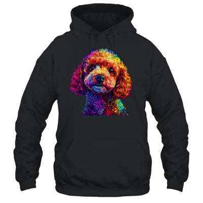 Poodle Dog Colorful Face Dog Lover Men Women Shirt & Tank Top | teecentury