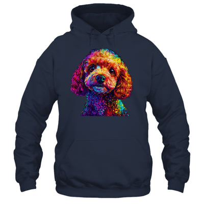 Poodle Dog Colorful Face Dog Lover Men Women Shirt & Tank Top | teecentury