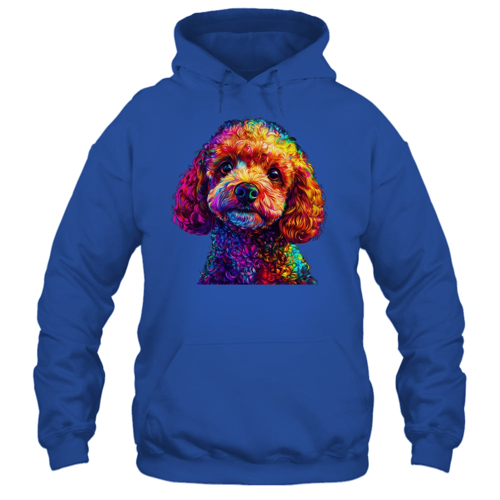 Poodle Dog Colorful Face Dog Lover Men Women Shirt & Tank Top | teecentury