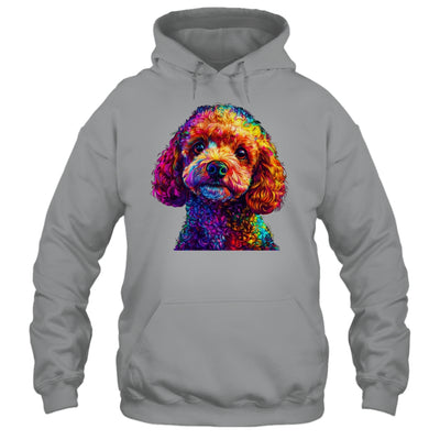 Poodle Dog Colorful Face Dog Lover Men Women Shirt & Tank Top | teecentury