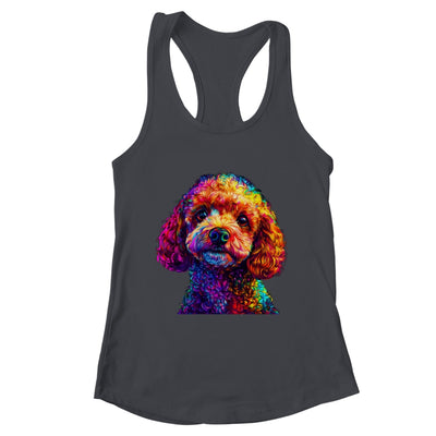 Poodle Dog Colorful Face Dog Lover Men Women Shirt & Tank Top | teecentury