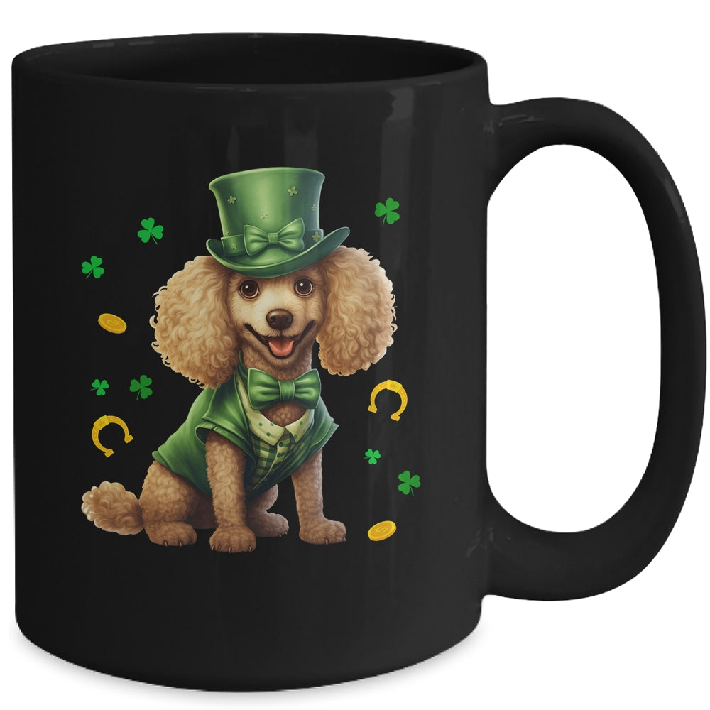 Poodle St Patricks Day Leprechaun Shamrock Irish Mug | teecentury
