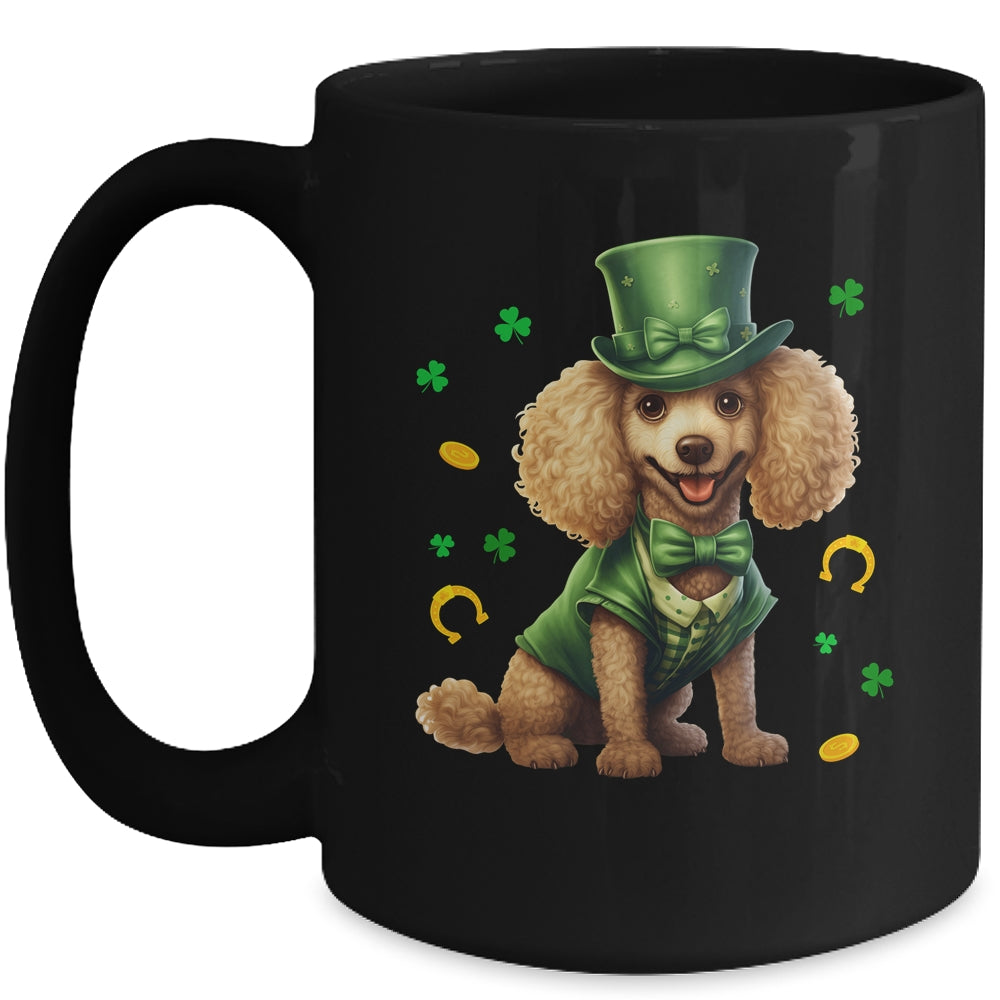 Poodle St Patricks Day Leprechaun Shamrock Irish Mug | teecentury