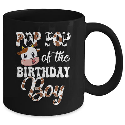 Pop Pop Of The Birthday Boy Cow Farm 1st Birthday Boy Mug | teecentury