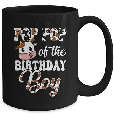 Pop Pop Of The Birthday Boy Cow Farm 1st Birthday Boy Mug | teecentury