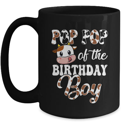 Pop Pop Of The Birthday Boy Cow Farm 1st Birthday Boy Mug | teecentury