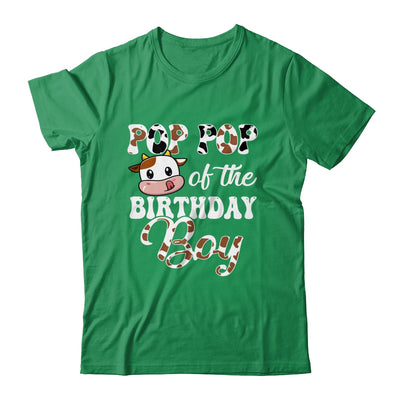 Pop Pop Of The Birthday Boy Cow Farm 1st Birthday Boy Shirt & Hoodie | teecentury