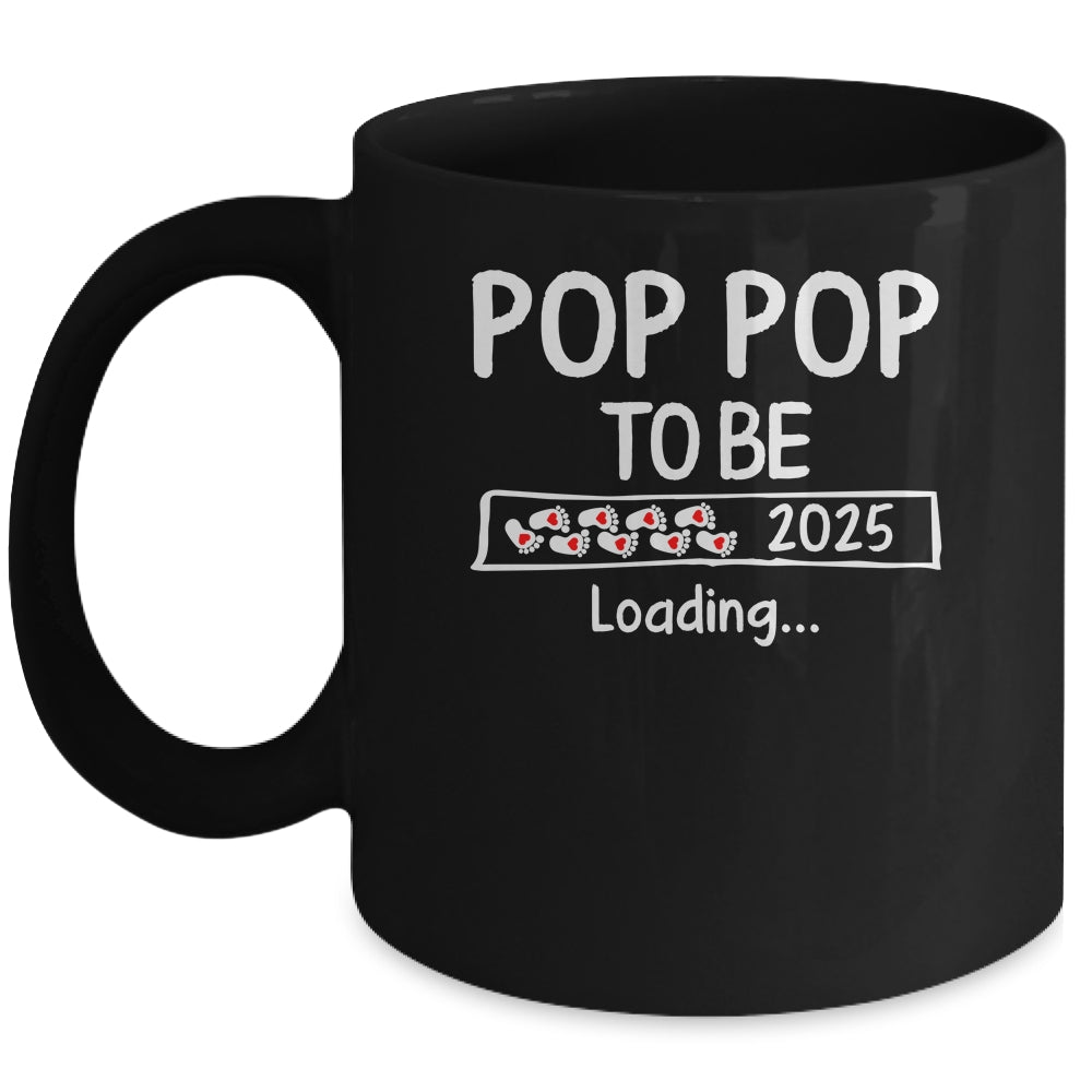 Pop Pop To Be 2025 Loading Promoted To Pop Pop Est 2025 Mug | teecentury