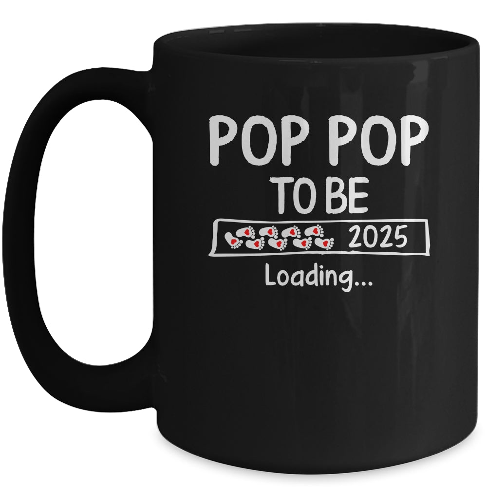 Pop Pop To Be 2025 Loading Promoted To Pop Pop Est 2025 Mug | teecentury