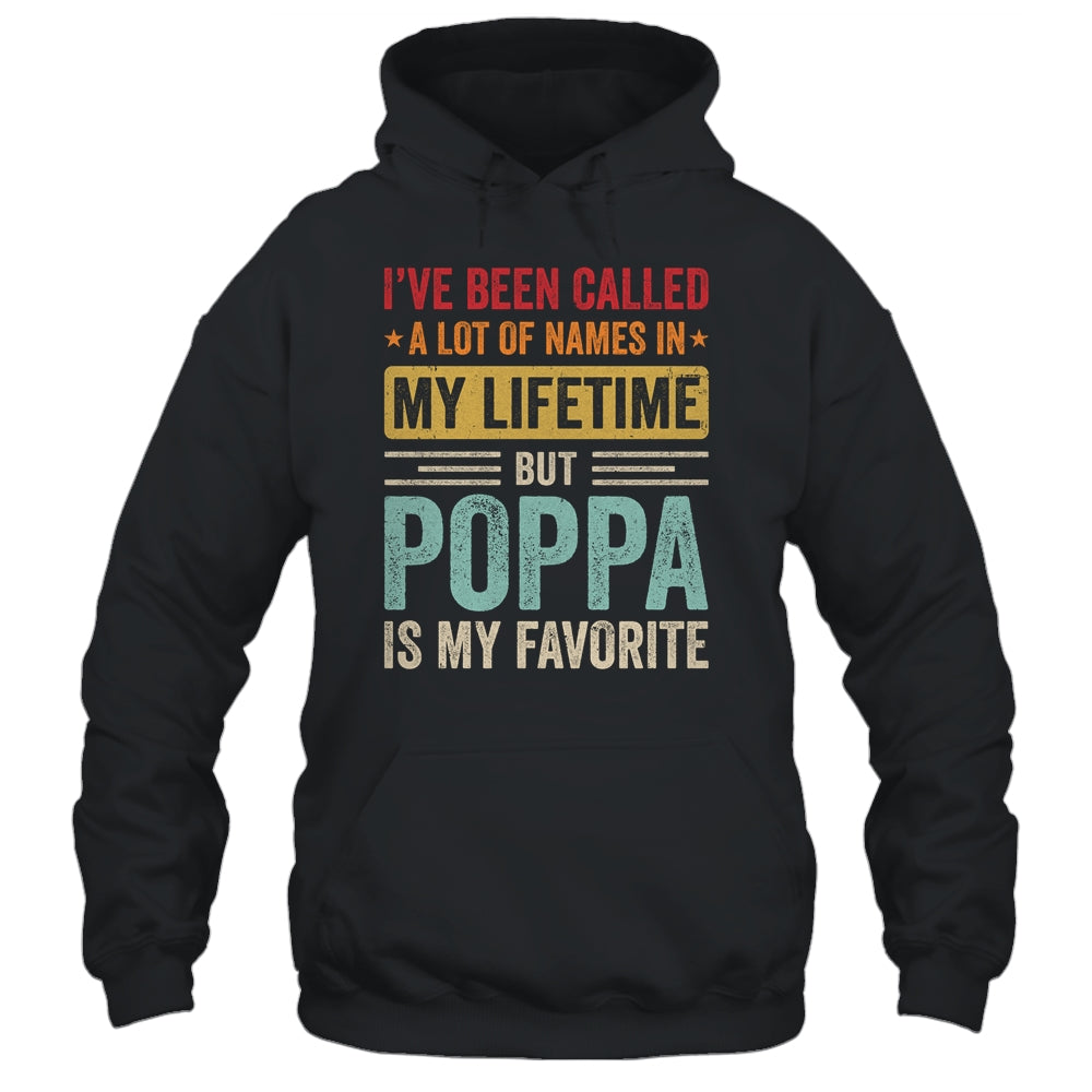 Poppa Is My Favorite Name Funny Father's Day Poppa Shirt & Hoodie | teecentury