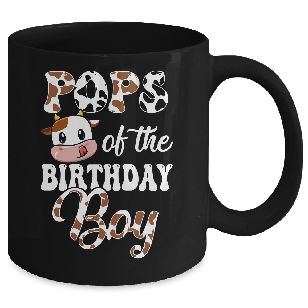 Pops Of The Birthday Boy Cow Farm 1st Birthday Boy Mug | teecentury