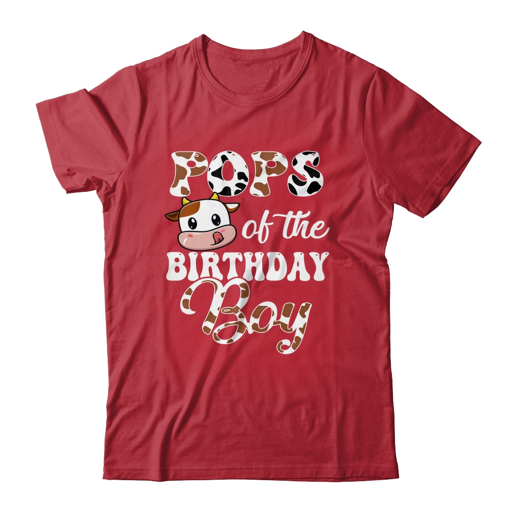 Pops Of The Birthday Boy Cow Farm 1st Birthday Boy Shirt & Hoodie | teecentury