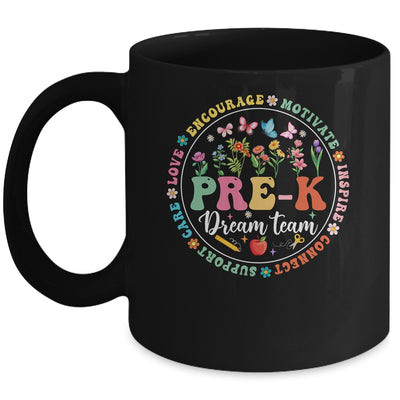 Pre-k Dream Team Back To School Teacher Flower Mug | teecentury