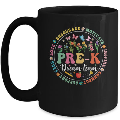 Pre-k Dream Team Back To School Teacher Flower Mug | teecentury