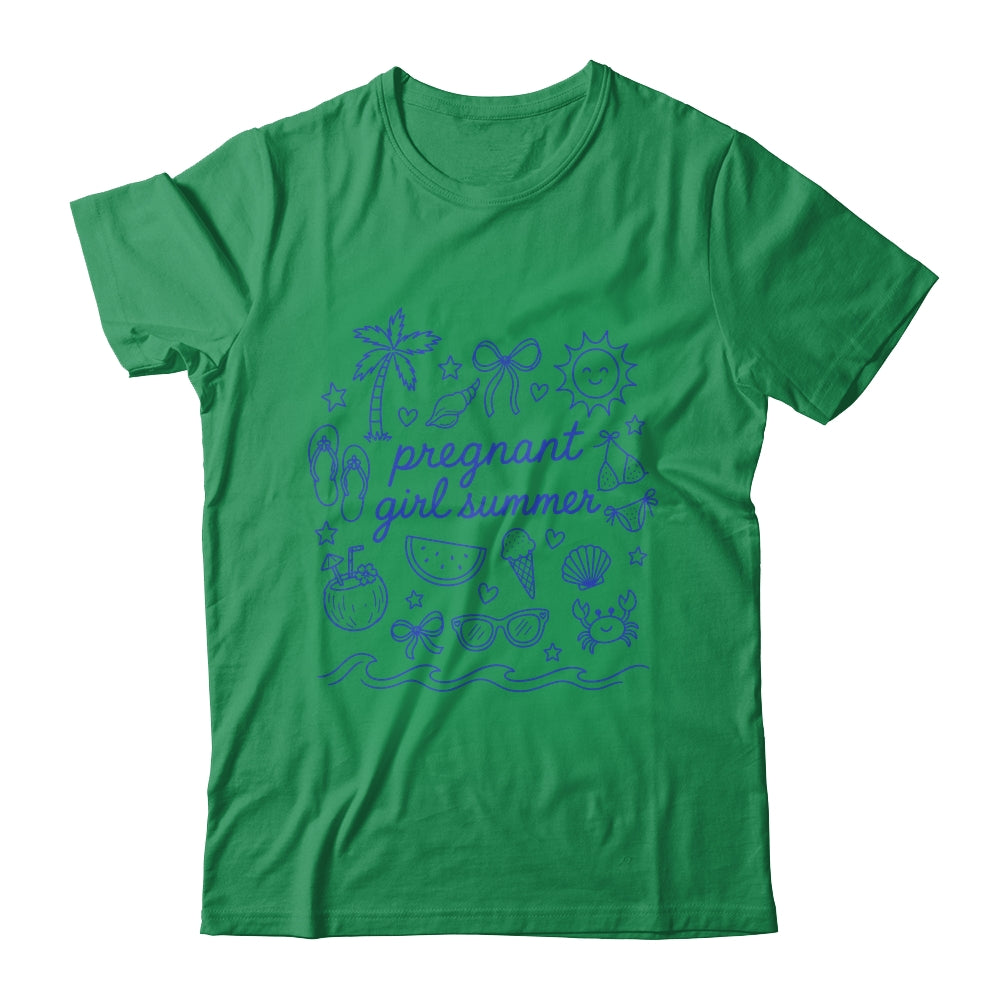 Pregnant Girl Summer Funny Baby Announcement Mom Mama Cute Shirt & Hoodie | teecentury