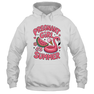 Pregnant Girl Summer Pregnancy Announcement Reveal Baby Shirt & Tank Top | teecentury