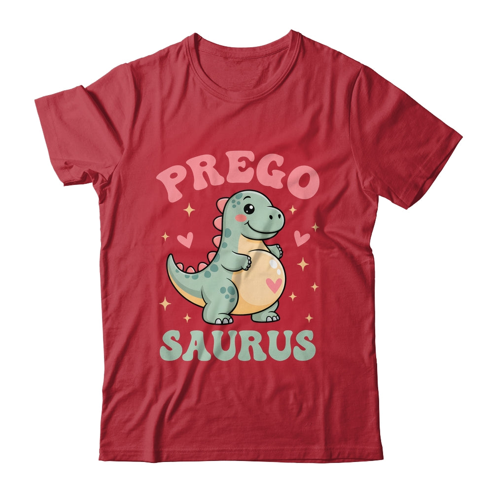 Pregosaurus Cute Retro Mommy Dinosaur Pregnancy Announcement Shirt & Hoodie | teecentury