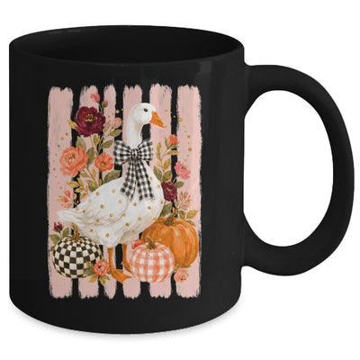 Preppy Fall Autumn Silly Goose Pumpkin Thanksgiving Coquette Mug | teecentury
