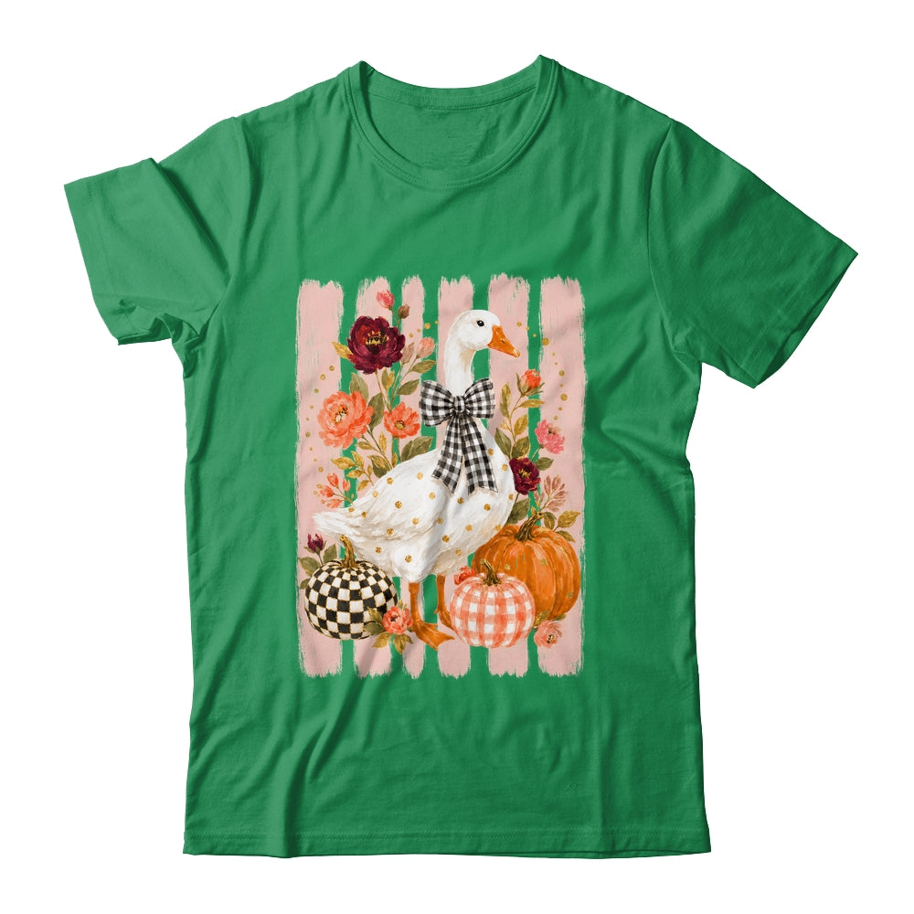 Preppy Fall Autumn Silly Goose Pumpkin Thanksgiving Coquette Shirt & Sweatshirt | teecentury