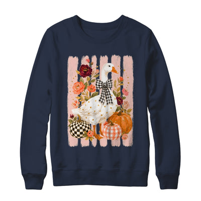 Preppy Fall Autumn Silly Goose Pumpkin Thanksgiving Coquette Shirt & Sweatshirt | teecentury