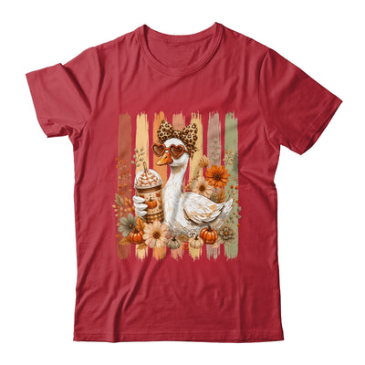 Preppy Fall Goose Coquette Autumn Pumpkin Spice Latte Retro Shirt & Sweatshirt | teecentury