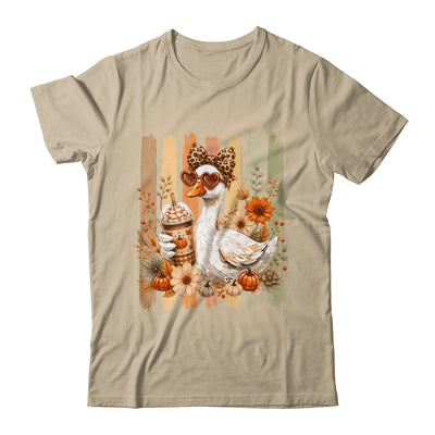 Preppy Fall Goose Coquette Autumn Pumpkin Spice Latte Retro Shirt & Sweatshirt | teecentury