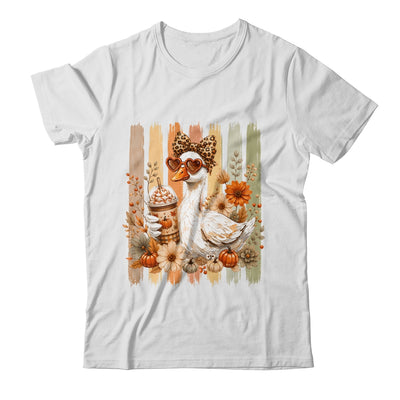 Preppy Fall Goose Coquette Autumn Pumpkin Spice Latte Retro Shirt & Sweatshirt | teecentury