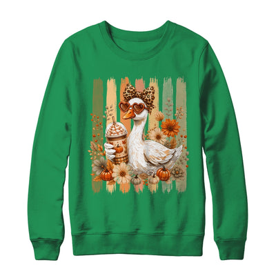 Preppy Fall Goose Coquette Autumn Pumpkin Spice Latte Retro Shirt & Sweatshirt | teecentury