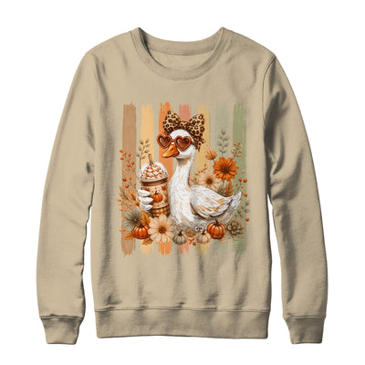 Preppy Fall Goose Coquette Autumn Pumpkin Spice Latte Retro Shirt & Sweatshirt | teecentury