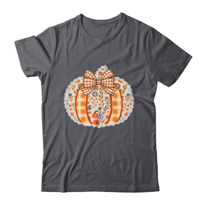 Preppy Floral Fall Pumpkin Vintage Floral Autumn Coquette Shirt & Sweatshirt | teecentury