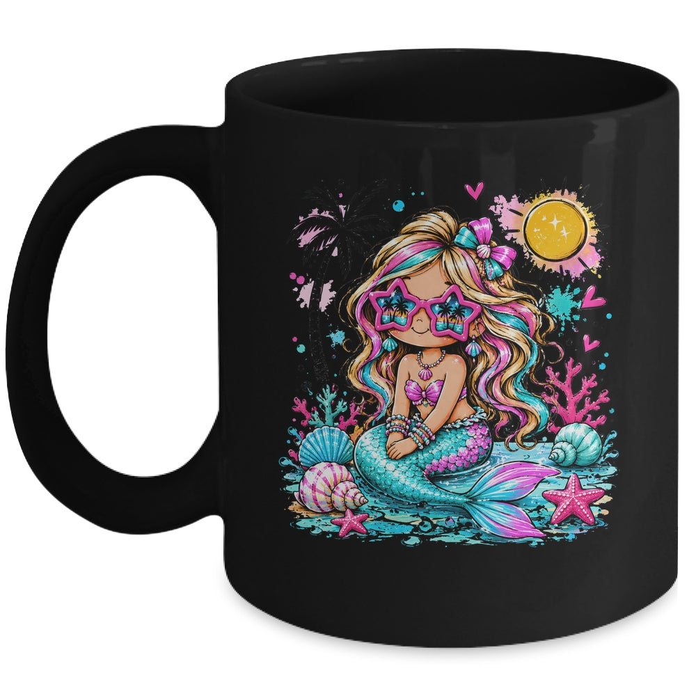 Preppy Mermaid Beach Summer Cute Vacation Girl Women Mug | teecentury