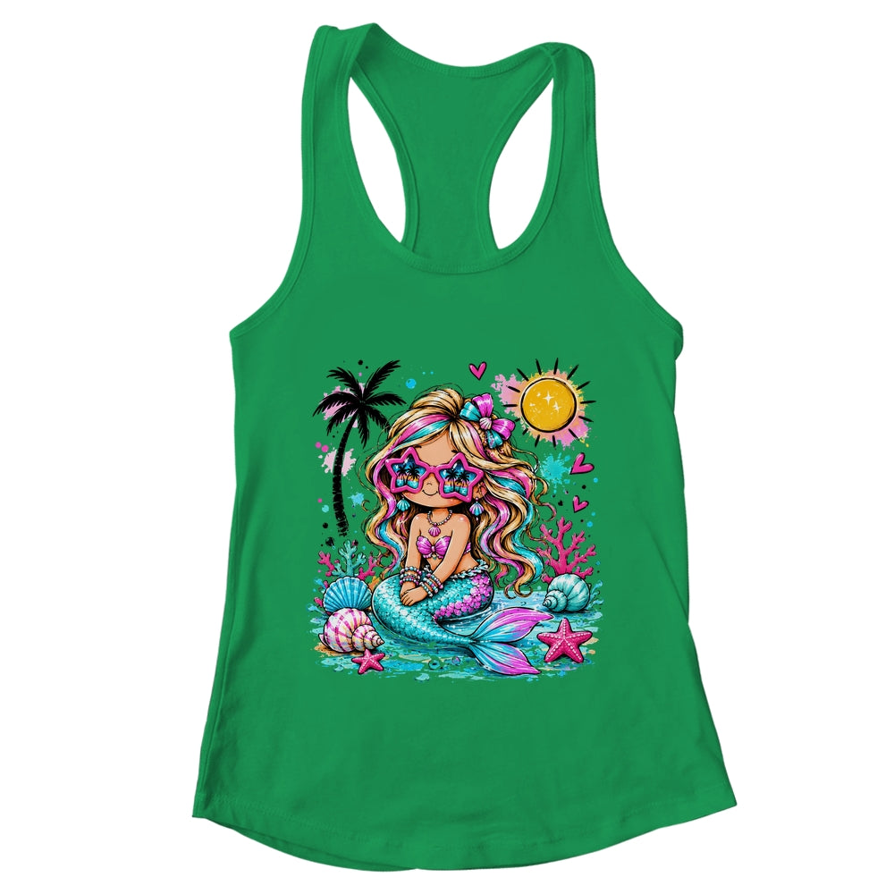 Preppy Mermaid Beach Summer Cute Vacation Girl Women Shirt & Tank Top | teecentury
