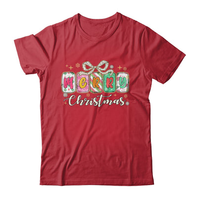 Preppy Merry Christmas Girly Xmas Cute Coquette Bow Girl Shirt & Sweatshirt | teecentury