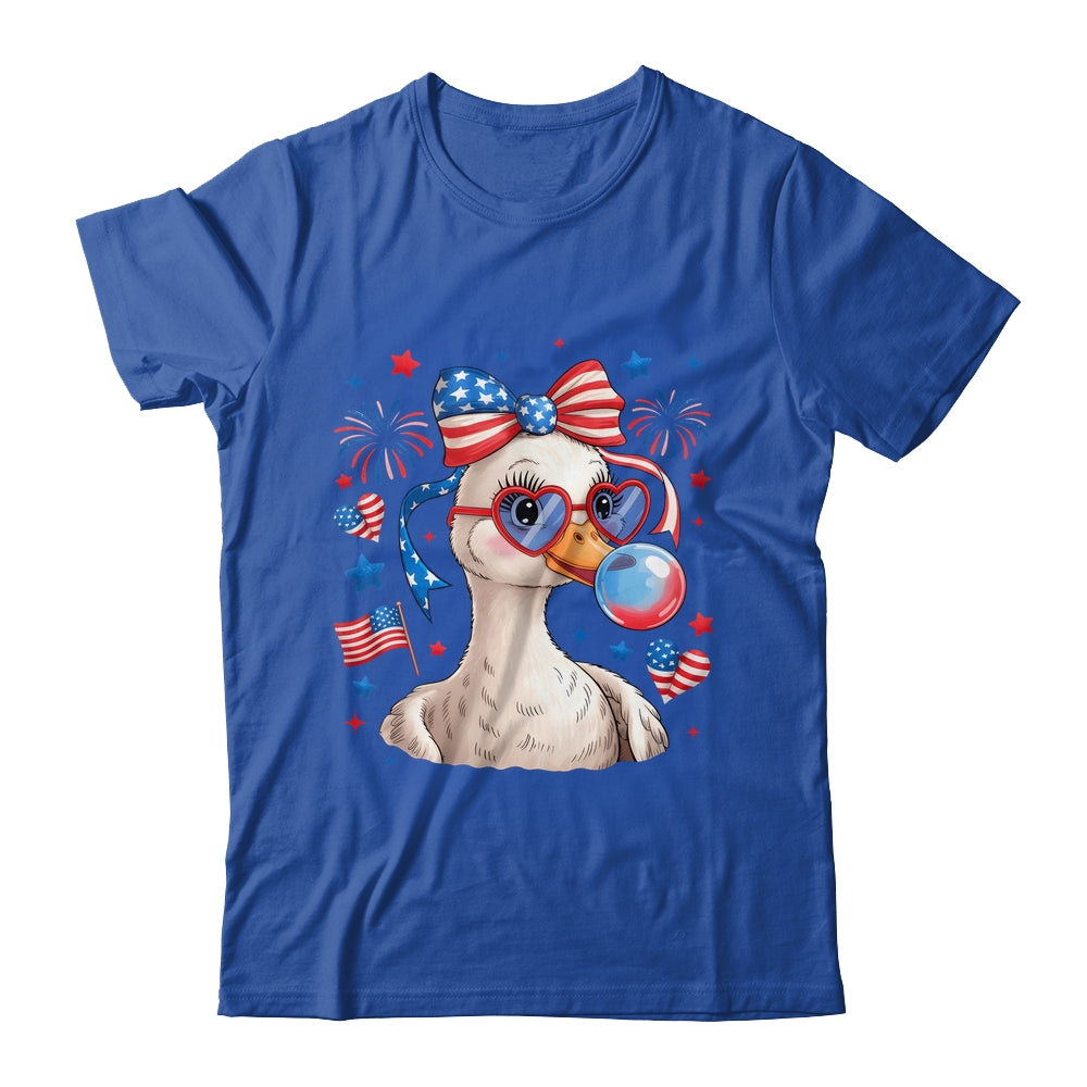 Preppy Patriotic Goose Coquette 4th Of July American Duck Shirt & Tank Top | teecentury