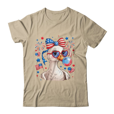 Preppy Patriotic Goose Coquette 4th Of July American Duck Shirt & Tank Top | teecentury