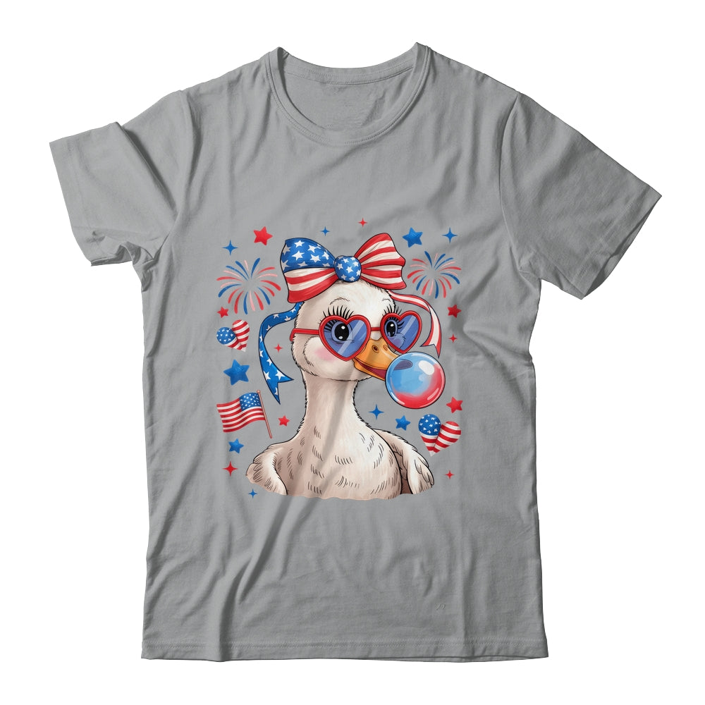 Preppy Patriotic Goose Coquette 4th Of July American Duck Shirt & Tank Top | teecentury