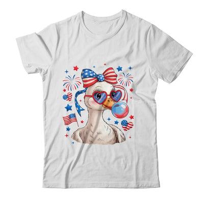 Preppy Patriotic Goose Coquette 4th Of July American Duck Shirt & Tank Top | teecentury