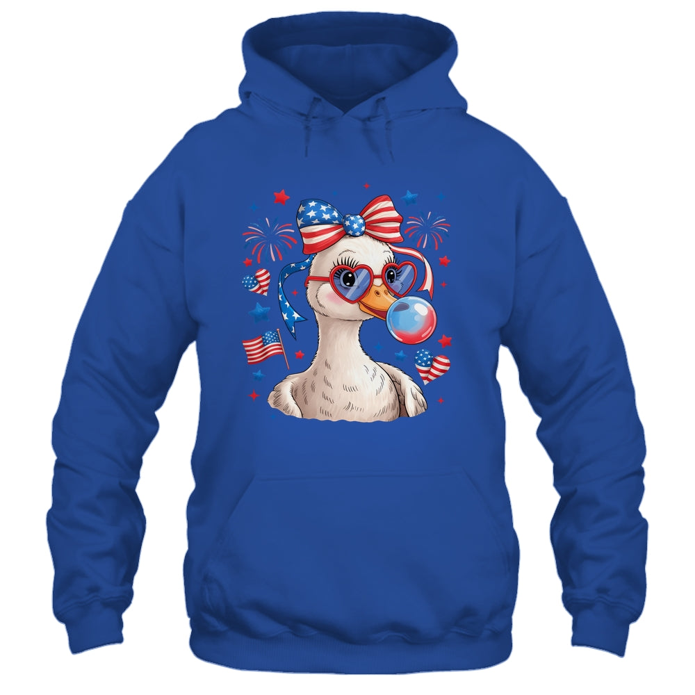 Preppy Patriotic Goose Coquette 4th Of July American Duck Shirt & Tank Top | teecentury