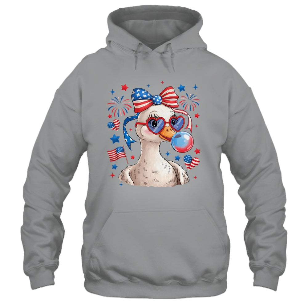 Preppy Patriotic Goose Coquette 4th Of July American Duck Shirt & Tank Top | teecentury