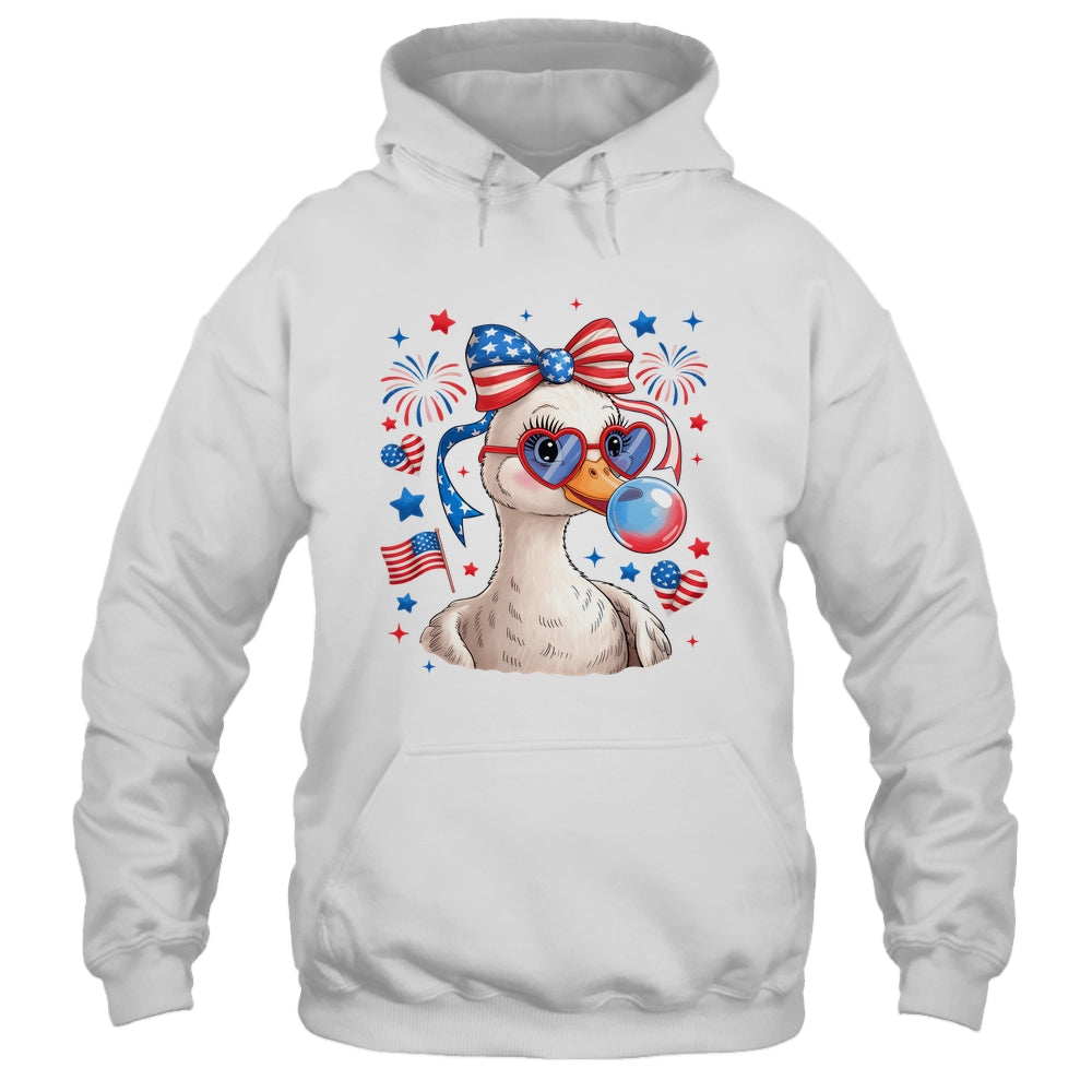 Preppy Patriotic Goose Coquette 4th Of July American Duck Shirt & Tank Top | teecentury