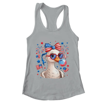 Preppy Patriotic Goose Coquette 4th Of July American Duck Shirt & Tank Top | teecentury