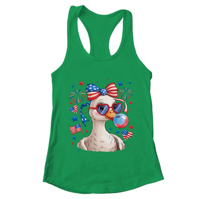 Preppy Patriotic Goose Coquette 4th Of July American Duck Shirt & Tank Top | teecentury