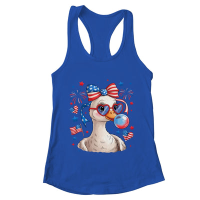 Preppy Patriotic Goose Coquette 4th Of July American Duck Shirt & Tank Top | teecentury