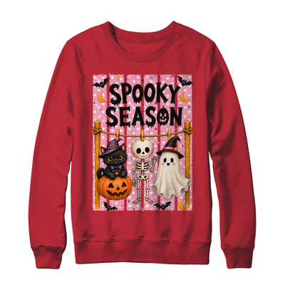 Preppy Spooky Season Coquette Skeleton Ghost Cat Halloween Shirt & Sweatshirt | teecentury