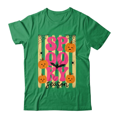 Preppy Spooky Season Fall Design Girly Halloween Striped Shirt & Sweatshirt | teecentury